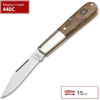 Нож BOKER BARLOW CURLY BIRCH BROWN BK117941