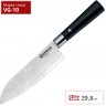 Нож кухонный BOKER DAMAST BLACK SANTOKU 130417DAM BK130417DAM