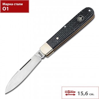 Складной нож BOKER BARLOW PRIME JUTE MICARTA BLACK 114943
