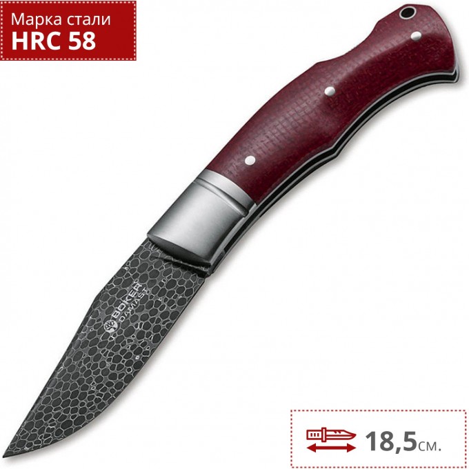 Складной нож BOKER BOXER DAMASCUS 111025DAM BK111025DAM